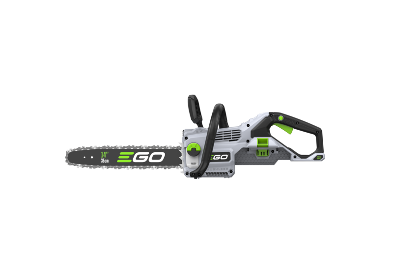 Ego CS1410E chainsaw side view