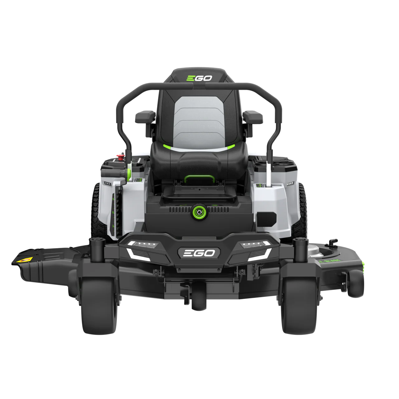 Ego ZT5201EL zero turn lawnmower from front